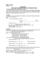 Các phương pháp giải toán số học