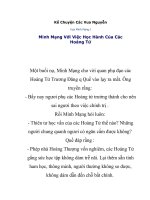 Kể Chuyện Các Vua Nguyễn Minh Mạng I.
