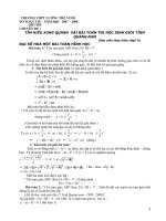 TÌM HIỂU XUNG QUANH  VÀI BÀI TOÁN THI HỌC SINH GIỎI TỈNH QUẢNG NAM