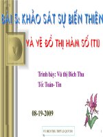Bài 5:Khảo sát hàm só (T1)