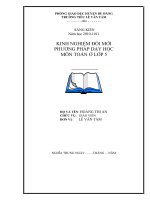 SÁNG KIẾN KINH NHIỆM LỚP 5