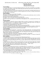 Đề thi HSG Hóa năm 2005-2006