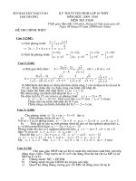 Giải đề thi vào 10 Hải Dương đợt 2 ( 1009-2010)