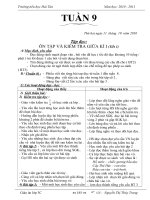 GIÁO ÁN 3 TUẦN 9(2BUỔI)CKT