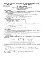 Đề Thi Chọn HSG Hóa 12 ( 10-11)