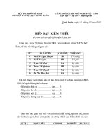 Biên bản kiểm phiếu _ Đội