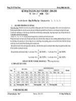 KHGD Toán 7 (Theo tiết, Phân môn) Bình Định 2010