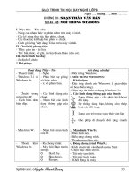 Giáo án TIN HỌC NGHỀ - 3