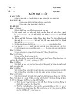 Kiểm tra 1 tiết. Bài số 1