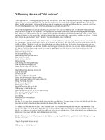 Y Phương tâm sự 