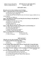 Đề thi HS giỏi L4 KNB 08-09