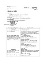 Giáo án hóa 12 Tiết 6