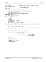 Giáo án lớp 1 Tuần 7