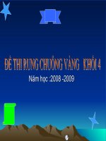 Đề thi rung chuông vàng