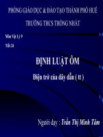 định luật Ôm Lơp 9