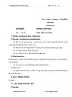 Giáo án mẫu giáo 3 tuổi