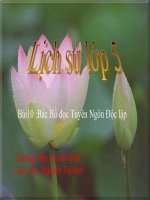 bai 10: Bac Ho dọc tuyen ngon doc lap