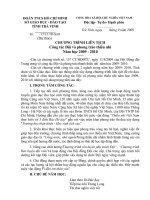 chủ đề năm học 2009 - 2010 ( chương trình công tác  HĐĐ tỉnh trà vinh )