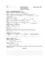Đề kiểm tra 15 phút HK1