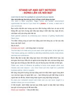 STAND UP AND GET NOTICED