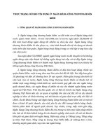 THỰC TRẠNG  RỦI RO TÍN DỤNG Ở  NGÂN HÀNG CÔNG THƯƠNG HOÀN KIẾM