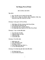 CÁCH SOẠN GIÁO ÁN PowerPoint,CÙNG VỚI CÁC KỸ THUẬT