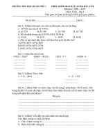 DE KTCL DAU NAM lop 4 09-10(Toán)