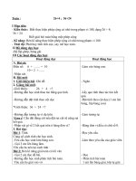 Toán: 26 + 4 ; 36 +24 ( T3 - sáng)