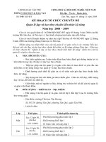 kế hoạch tổ chức chuyên đề