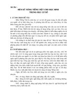 SKKN - Rèn kỹ năng Tiếng Việt cho học sinh THCS