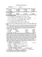 de thi lop 12 TA hay ne