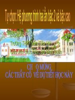 he phuong trinh bac hai