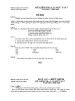 ĐỀ kiểm tra lại. Ngữ văn 7. Năm học 08-08