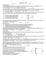 kiểm tra vật lý  lớp 11 NC chuẩn