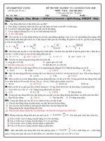 Đề thi thử đại học(CóĐáp án)