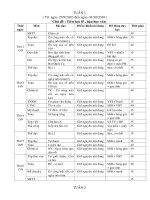 lịch báo giảng lớp 2 năm 2010-2011