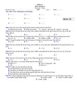 Kiểm tra 15 phút(30 đề)