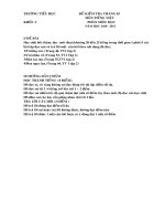 Đề & đáp án kiểm tra tháng 3 -4 Tiếng Việt 1