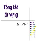 Tổng kết từ vựng