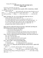 đề kiểm tra khoa học lớp 5