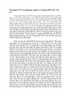 ỨNG DỤNG CNTT VÀO GIẢNG DẠY VÀ QUẢN LÝ CỦA TRƯỜNG THPT CHU VĂN AN