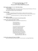 gợi ý giải đề văn ĐH khối D năm 2009