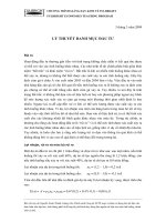 lý thuyết danh mục đầu tư 