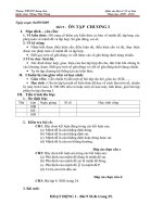 TIẾT 9 ĐẠI 10 CB: ÔN TẬP CHƯƠNG I