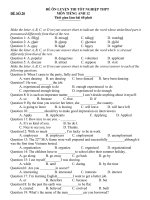 T/ANH12: ĐỀ ÔN THI TỐT NGHIỆP_20