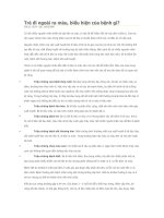 TRE DI NGOAI RA MAU-BIEU HIEN BENH GI