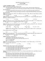 Đề kiểm tra Vật lý 45 phút(Bài số 1)-Mã đề 3