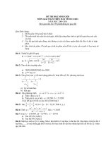 Đề thi CASIO có ĐA