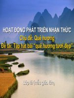 Quê hương tươi đẹp