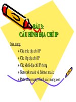 Cấu hình địa chỉ IP